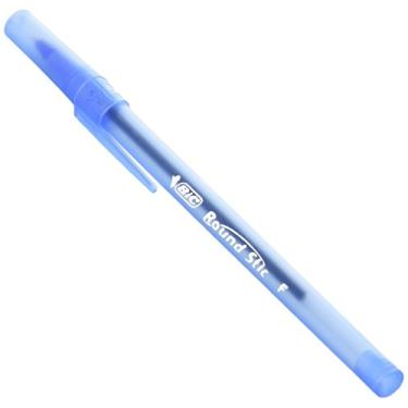 Imagem de Caneta esferográfica BIC redonda Stic Xtra Precision, ponta fina (0,8 mm), azul, 12 unidades, Pack of 2