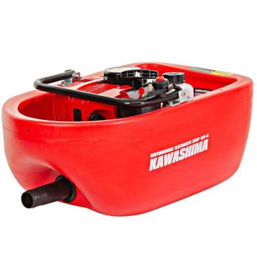 Imagem de Motobomba Flutuante Kawashima KWP15F4 á Gasolina Com Motor 2 Tempos 42,7cc Com Saída 1.1/2 Polegadas Ideal no Abastecimento de Aviários e Cisternas