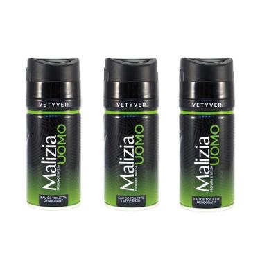 Imagem de Kit Malizia Vetyver Déodorant Desodorante Masculino 150Ml