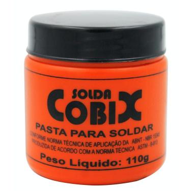 Imagem de Pasta Cobix Solda 110g Decapagem Fluxo Mistura Pastosa