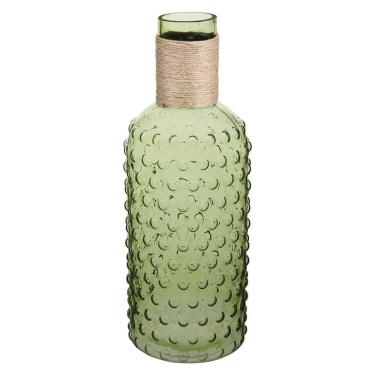 Imagem de DIJON GARRAFA DECORATIVA 35x13x13cm VIDRO VERDE