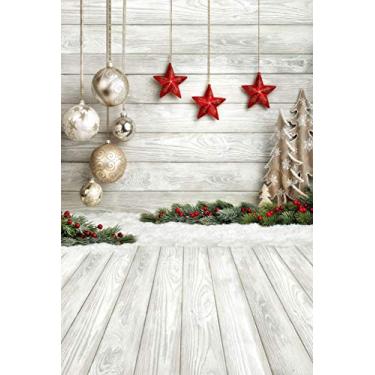 Imagem de SJOLOON 20,32 x 30,48 cm Bolas de Natal Vinil Fotografia Fundo Personalizado Foto Fundo Estúdio Adereço 10383