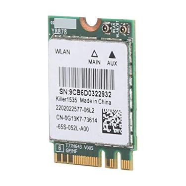 Imagem de Placa de rede sem fio para jogos, adaptador WLAN de banda dupla, 802.11ac NGFF M.2 867Mbps Bluetooth 4.1 cartão WiFi para Killer Wireless-AC 1535