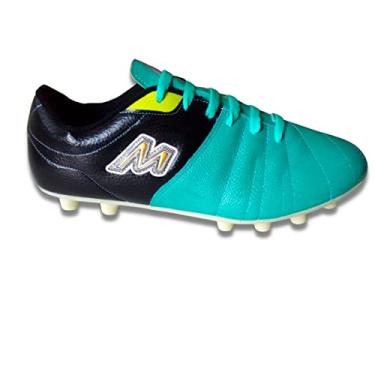 Imagem de Chuteira De Futebol De Campo Mathaus D Roma Cor:Preto+Verde;Tamanho:44;Gênero:Masculino