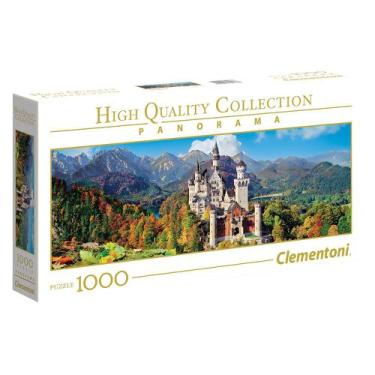 Imagem de Puzzle 1000 Peças Panorama Neuschwanstein - Clementoni - Grow