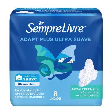 Imagem de Absorvente Externo Sempre Livre Adapt Plus 8 unidades