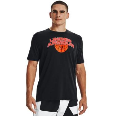 Imagem de Camiseta Under Armour Basketball Branded Preta