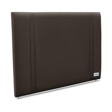 Imagem de Cabeceira Tamisa Veluto Marrom Casal 8x140x125 Camurça