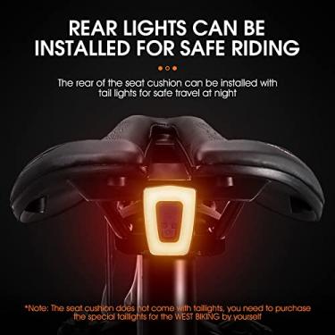 Imagem de Tingpai Oco respirável assentos de bicicleta Almofada de ciclismo ia PU impermeável sela de bicicleta Acessórios de ciclismo