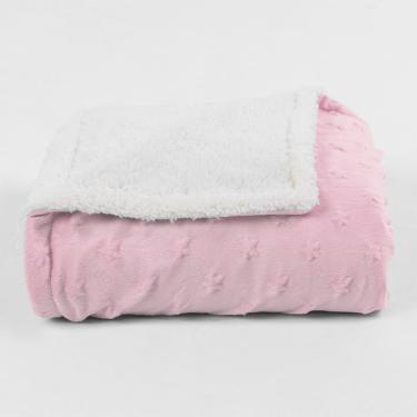 Imagem de Manta Infantil Sherpam Star Rosa - 90X110cm