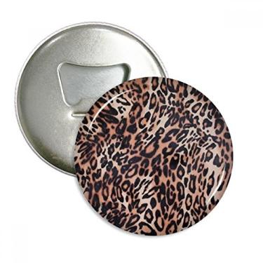 Imagem de Design abstrato pena de leopardo abridor de garrafas ímã de geladeira emblema multifuncional