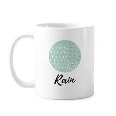 Imagem de Caneca com estampa de arte abstrata verde cerâmica cerâmica xícara de café louça