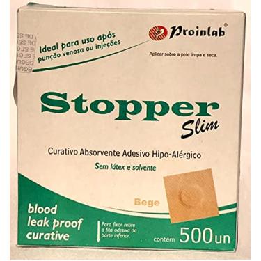 Imagem de Curativo adesivo hipo-alérgico Stopper Slim. Com 500 unidades