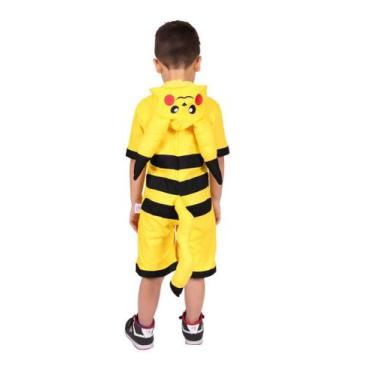 Fantasia Pokémon Pikachu Adulto Infantil Halloween Carnaval - Escorrega o  Preço