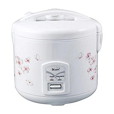 Imagem de NARITA NRC-100F COOKER DE ARROZ DE 10 COPOS E WORmers FLORAL BRANCO