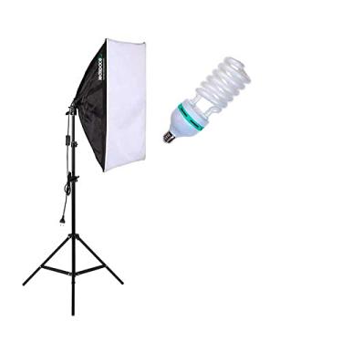 Imagem de Kit Estudio Softbox 50x70 + Tripe 2m + Lampada 110v