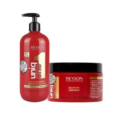 Imagem de Kit Capilar Revlon Uniq One All In One - Shampoo 490 Ml + Máscara 300