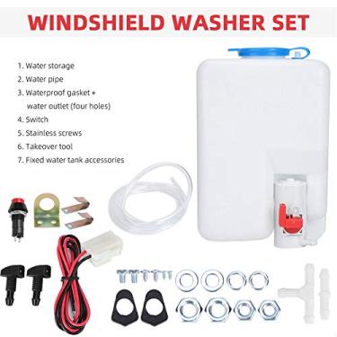 Imagem de 160186 Kit de ferramentas de garrafa de lavagem de vidro universal para para-brisa 12 V 160186