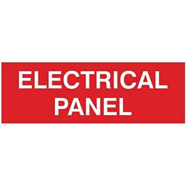 Imagem de Painel elétrico para porta/parede - Plástico gravado a laser - Placa perfeita para casa, negócios ou escola