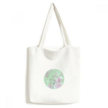 Imagem de Bolsa de lona para meninas com asas de dente-de-leão bolsa de compras casual