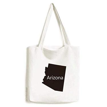 Imagem de Arizona – Bolsa de compras com mapa dos Estados Unidos da América