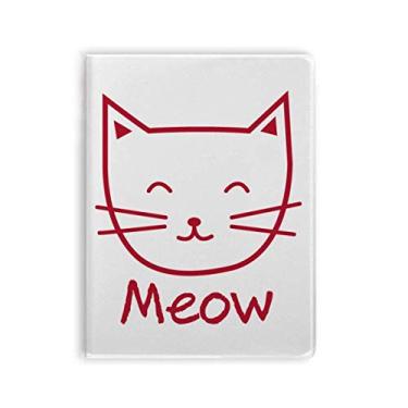 Imagem de Caderno de desenho Cat Mewing com capa macia para caderno de animais