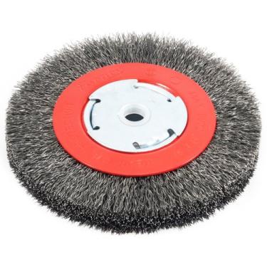 Imagem de Forney 72750 Escova para roda de bancada de arame, face estreita com mandril de 1,27 cm e 5/8 polegada, 15 cm por 0,014 polegadas