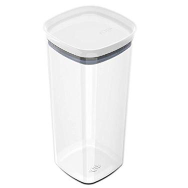 Imagem de Pote Com Vedação Hermética Em Silicone 1,5l Pote De Plástico Branco