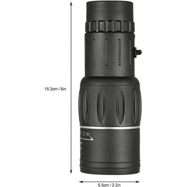 Imagem de Telescópio monocular, 16X52 à prova d'água à prova de água à prova de neblina HD de alta potência telescópio portátil, tripé ajustável para observação de pássaros no celular, acampamento, caminhadas