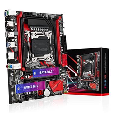 Imagem de MACHINIST Placa Mãe X99 LGA 2011-V3, Placa-mãe Micro ATX (Intel 5ª/6ª geração) PC Server com Placa de Diagnóstico (PCIe 3.0, M.2 Duplos, 4 Canais DDR4, SATA 6 Gb/s) Intel i7 XEON E5 V3/V4
