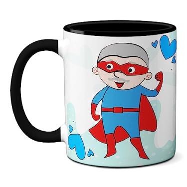 Imagem de Caneca Para Uso Exclusivo Do Super Vovô Feliz Dia Dos Avôs (Preta)