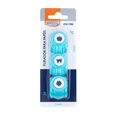 Imagem de Furador de Papel e Eva 10mm BRW Cute (Maçã, Laço, Flor)