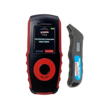 Imagem de Kit Medidor Vibração Digital Corpo Filtro Banda Aceleração Wheel Pc Mv-2000 Portátil Medidor Pressão Pneu Psi Kpa Bar