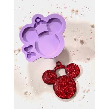 Imagem de Confeitaria dos Moldes, R307 Molde de silicone bola natal ratinho resina decorar