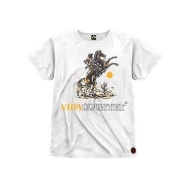 Imagem de Camiseta Vida Country Infantil Estampada Algodão-Unissex