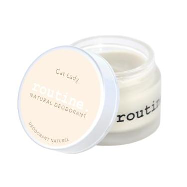 Imagem de Routine. Desodorante natural (2 Oz) Cat Lady (vegano: sem cera de abelha) | Desodorante natural sem alumínio para mulheres e homens | coco, cacau, abacaxi e baunilha (fórmula de frasco de creme)