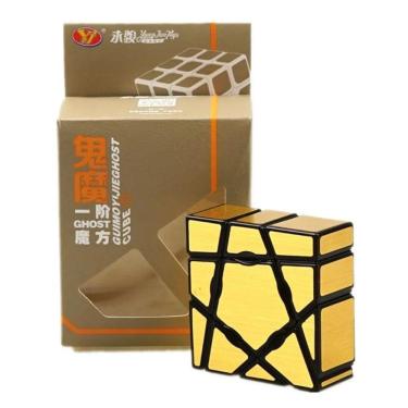 Imagem de Cubo mágico ghost dourado 3d mutável 1x3x3