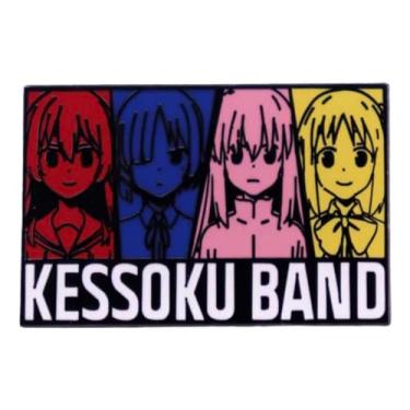 Imagem de Bocchi the Rock! Kessoku Band Mangá Anime 4 cm Emblema esmaltado, 1.6 Inches, Esmalte, Esmalte