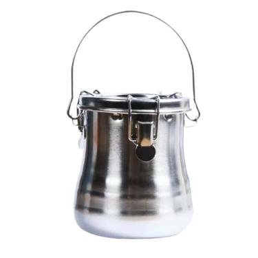 Imagem de Colaxi Arruela de escova de aço inoxidável com tampa, tela de filtro pequena escova de pintura portátil limpador para artistas iniciantes de pintura a óleo