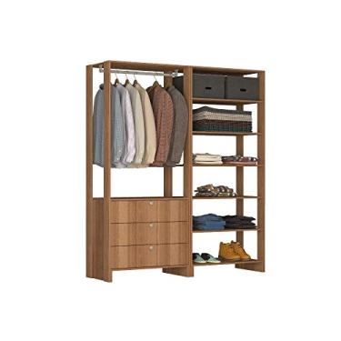 Imagem de Guarda Roupa Closet 03 Gavetas 06 Prateleiras Yes EY102.103 Montana Nova Mobile