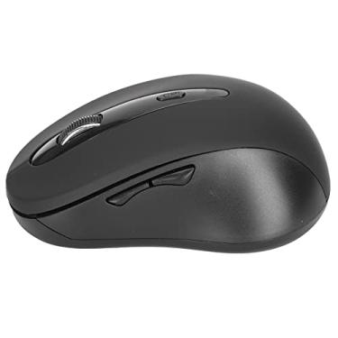 Imagem de Mouse de Computador Sem Fio, Mouse Sem Fio, Mini Roda de Rolagem de Quatro Direções, Mouse óptico Suave e Sem Rebarbas para Casa e Escritório (Preto)