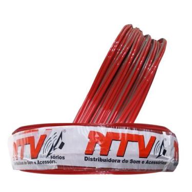 Imagem de Rolo Fio Bicolor Cristal 2x1,0mm Cabo Paralelo Polarizado - NTV FIOS E