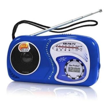 Imagem de Radio De Bolso Portátil Com Relogio Am/ Fm/ Tv/ Data/ Hora - LTOMEX, A