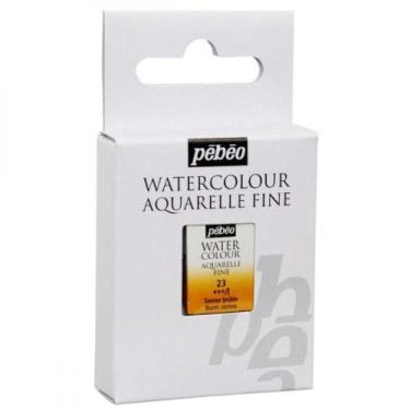 Imagem de Tinta Aquarela Pébéo em Pastilha 23 Burnt Sienna - Pebeo