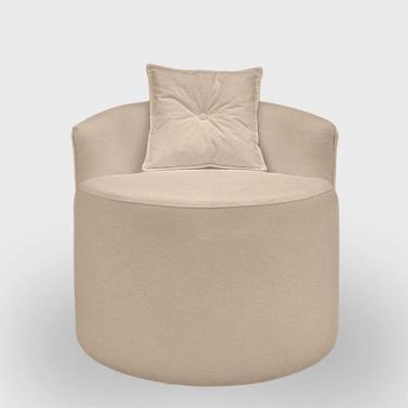 Imagem de Poltrona para Sala Orgânica Confortável e Reforçada Bouclé - Aliança D
