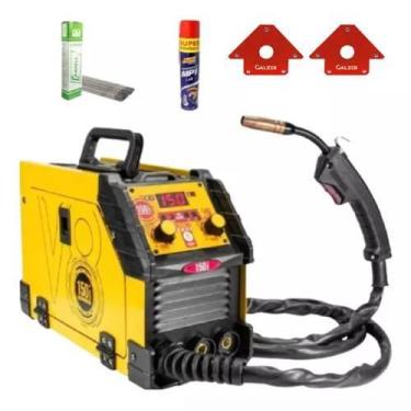 Imagem de Inversora De Solda 150i Mig 150a V8 Com  Micro Oleo E Proteção 