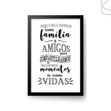 Imagem de Quadro decorativo área gourmet aqui reunimos nossa família - Creative 