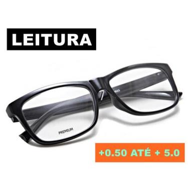 Imagem de Óculos Com Lente de Grau Para Leitura Masculino Feminino de + 0.50 a +