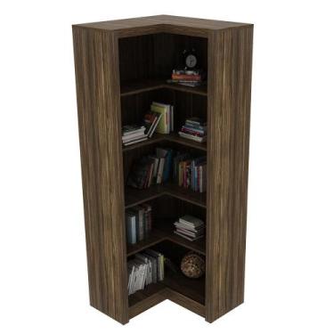 Imagem de Estante de Canto Para Escritório E Home Office 4 Prateleiras Brandon 1