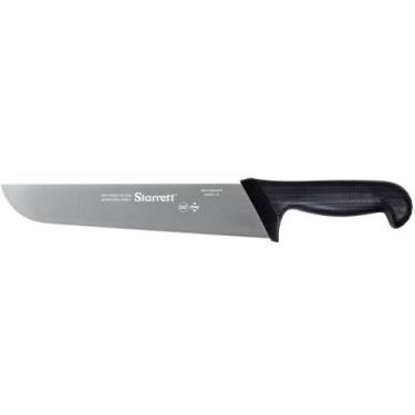 Imagem de Faca Churrasco e Açougue Reta Larga 25cm Preto Starrett BKB203-10